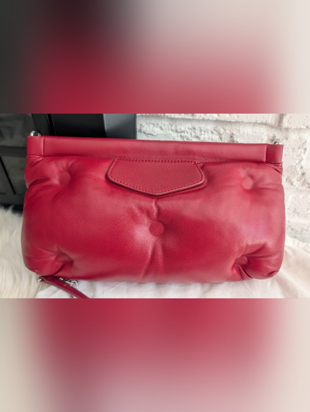 Maison Margiela Glam Slam Red Leather Chain Bag — Excellent ConditionDescripti - Picture 4 of 5